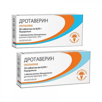 Drotaverine,tablets 0,04 g №10, №10х2